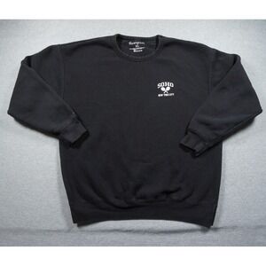Firstport Sweatshirt Mens XLarge Black Crewneck SOHO New York City Sweater Adult